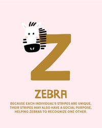 Image 4 of Alphabet Animals Print