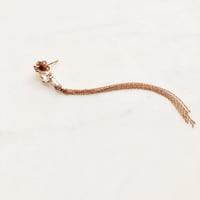 Image 1 of Adele White Sapphire Tassel Earring (single piece)