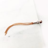 Image 3 of Adele White Sapphire Tassel Earring (single piece)