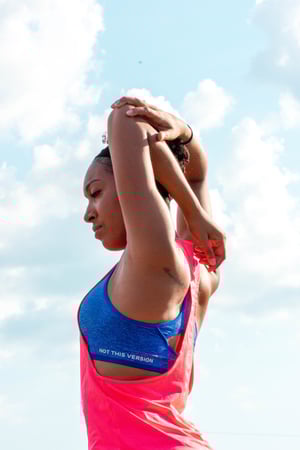 Image of NTV ocean blue sports bra