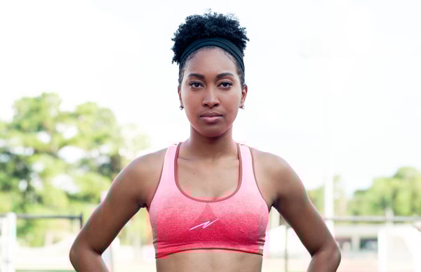 Image of NTV pink fierce sports bra