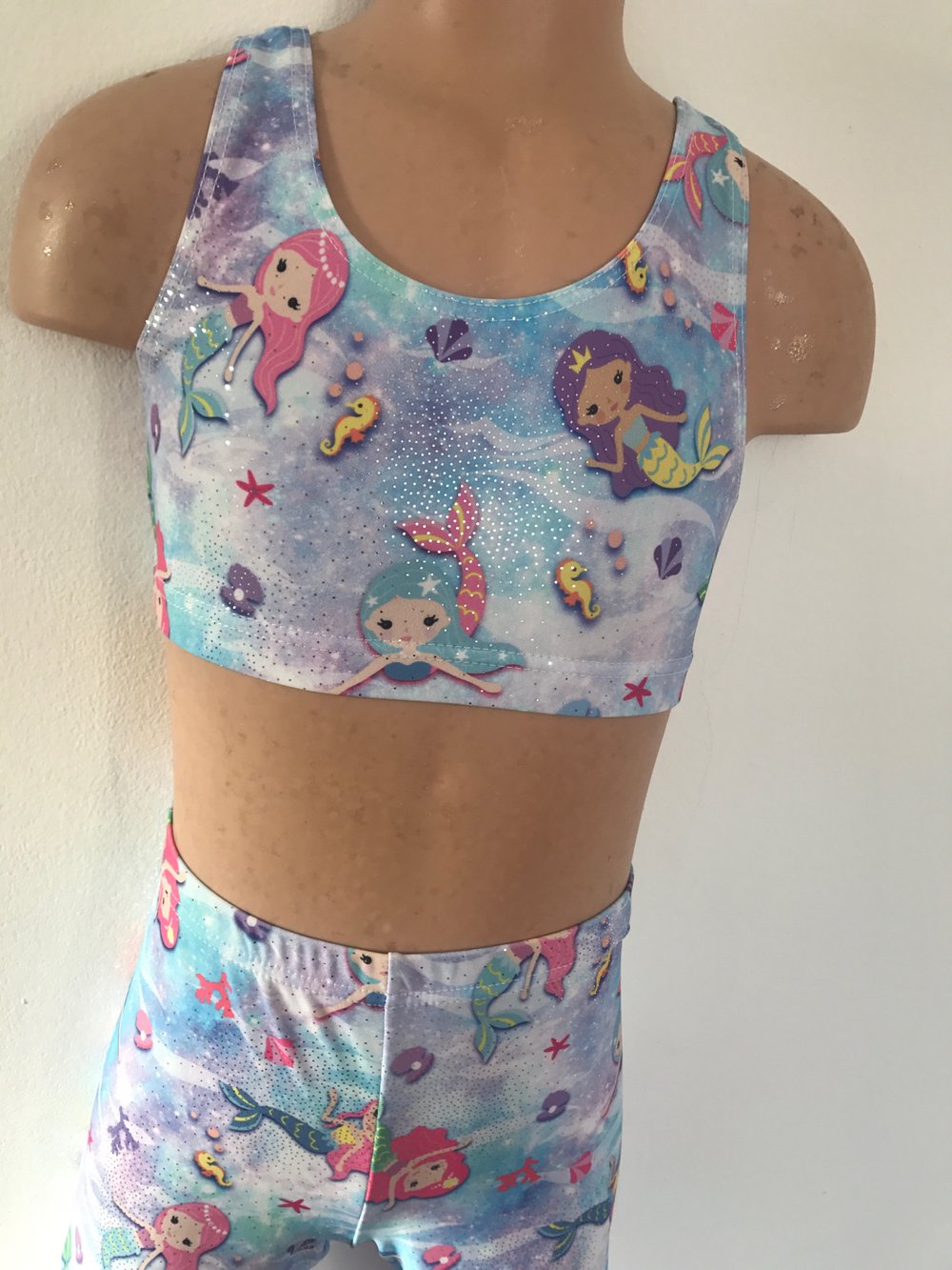 Image of Mermaid crop top and leggings 