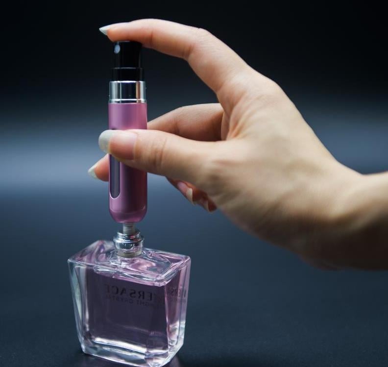 Purple: Sixtmoon Perfume Atomizer, Refillable & Travel Size Perfume Bottle,  Leaking Proof, Bottom Pump Without Funnel, Luxurious Small Gift For Women  And Men, 5 Ml, Purple : Amazon.in: Beauty