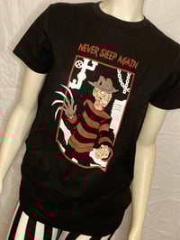 Image 1 of Unisex “Never Sleep Again”  Black Tee
