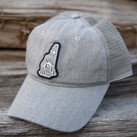 Image 1 of Camping Logo Trucker Hat - Grey