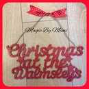 Image 3 of 'Christmas at the....' family sign