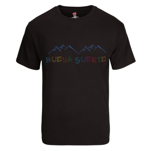 Image of BUENA SUERTE BLACK TEE