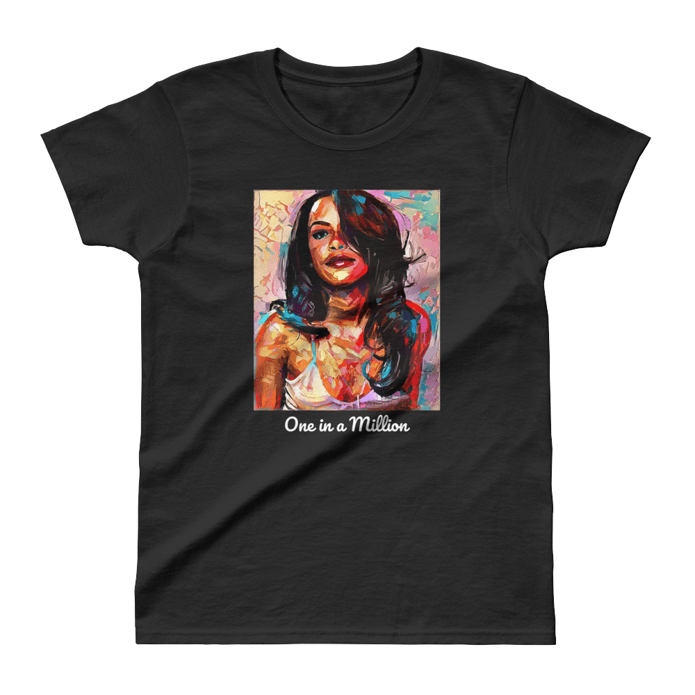 Image of Aaliyah One in a Million Tee-Black