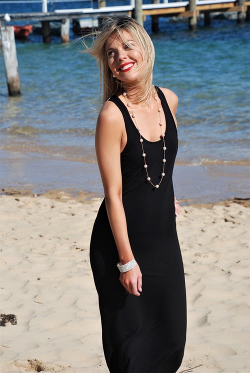Image of Bamboo "Eco Sultry" Dress Black