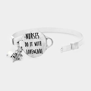 Image of NURSES DO IT WITH LOVE BANGLE