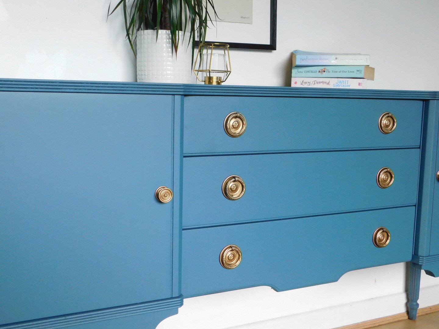 Image of A beautiful blue sideboard