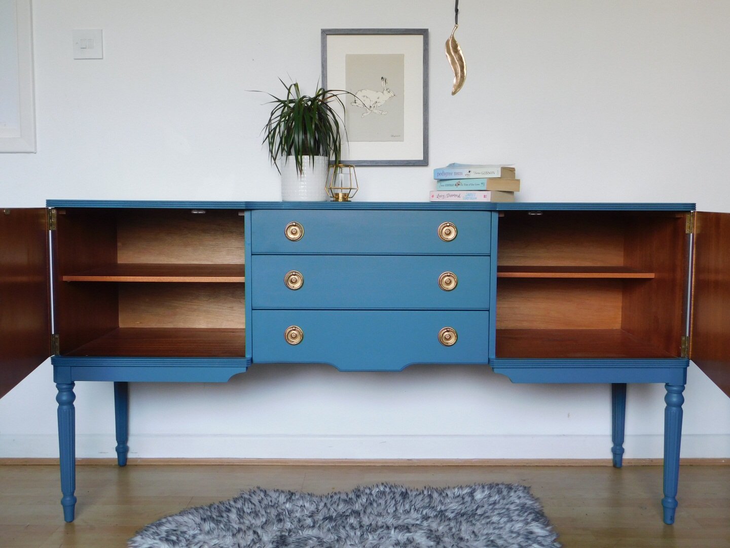Image of A beautiful blue sideboard