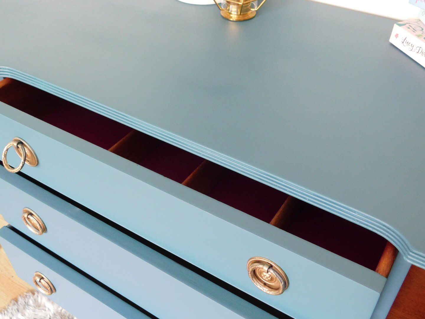 Image of A beautiful blue sideboard