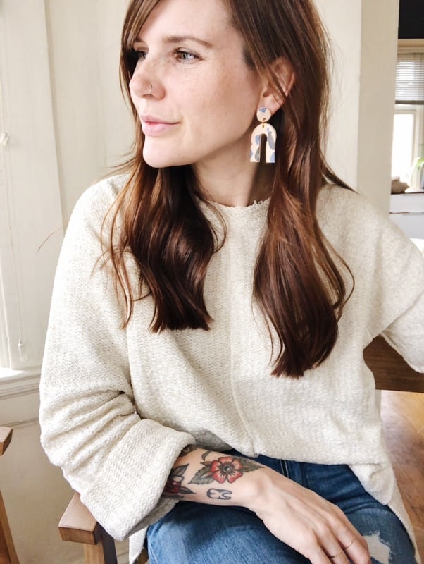 Image of arc earrings