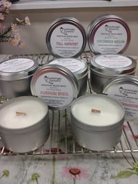 Image 2 of Crackling Wooden Wick Candle - 6 oz tin