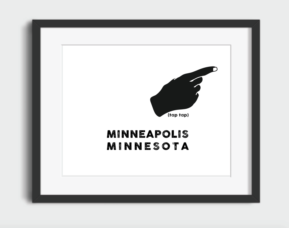 Image of MINNEAPOLIS CITY PRINT, 8X10