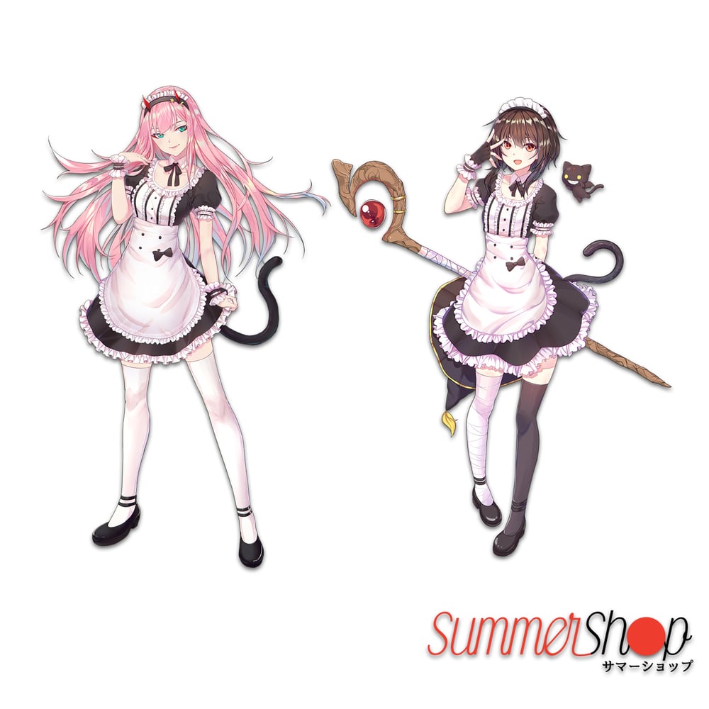 Zero Two maid & Megumin maid Slaps & Diecut