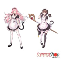 Image 1 of Zero Two maid & Megumin maid Slaps & Diecut