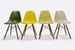 Image of Multicolor set fiberglass Eames DSW chairs Herman Miller and Vitra