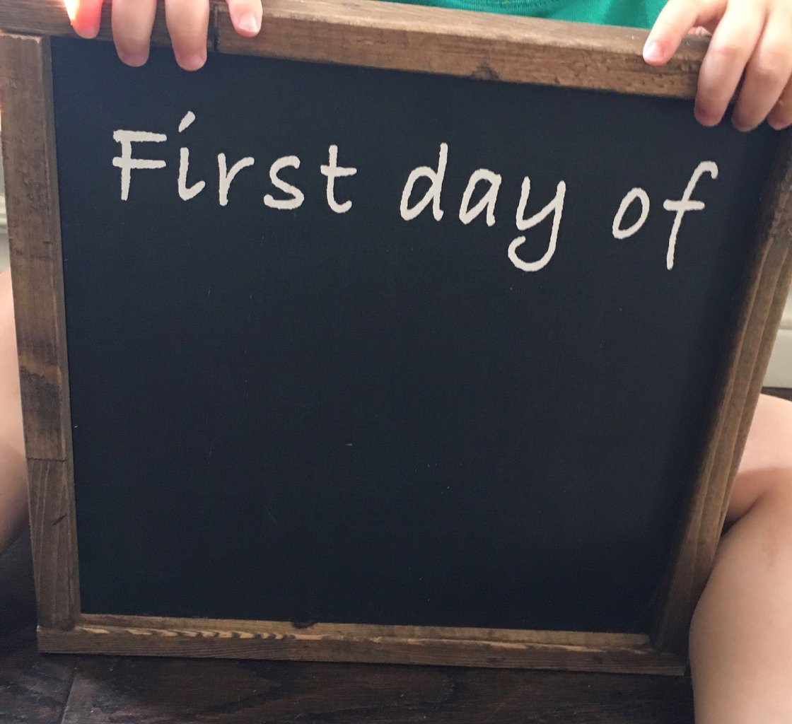 Image of First day of / Last day of - chalkboard