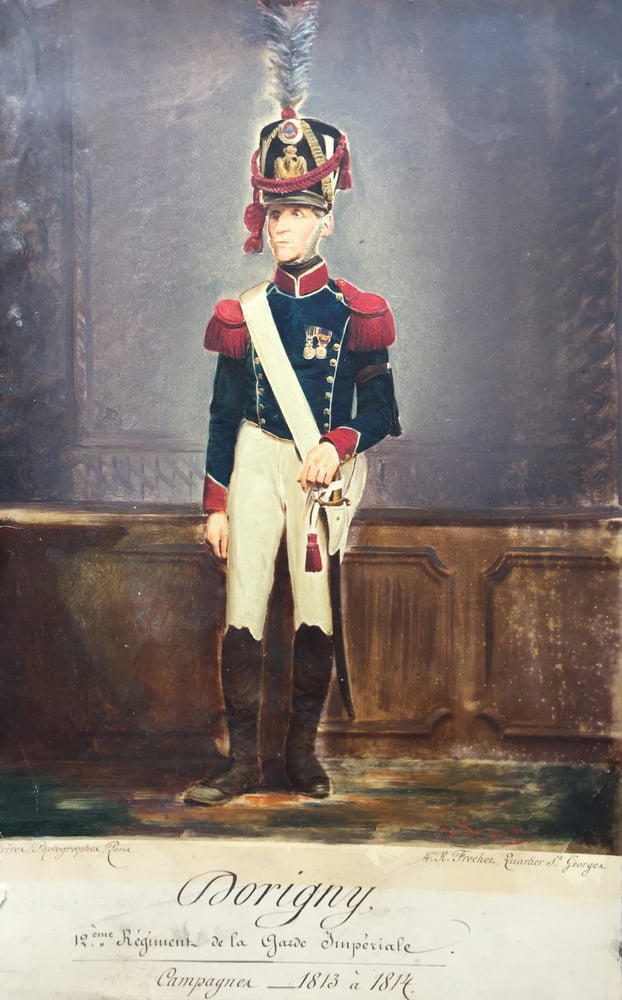Image of ERWIN HANFSTAENGL: Portrait of Dorigny, 12e Régiment de la Garde Impériale, ca 1863
