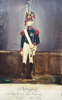 Image 1 of ERWIN HANFSTAENGL: Portrait of Dorigny, 12e Régiment de la Garde Impériale, ca 1863