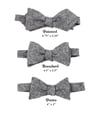 Eggplant Linen Bow Tie