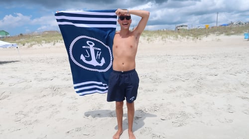 Image of JH Brand Nautical Beach Towel