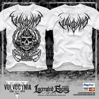 VULVODYNIA - Slam Death White shirt - logo on back