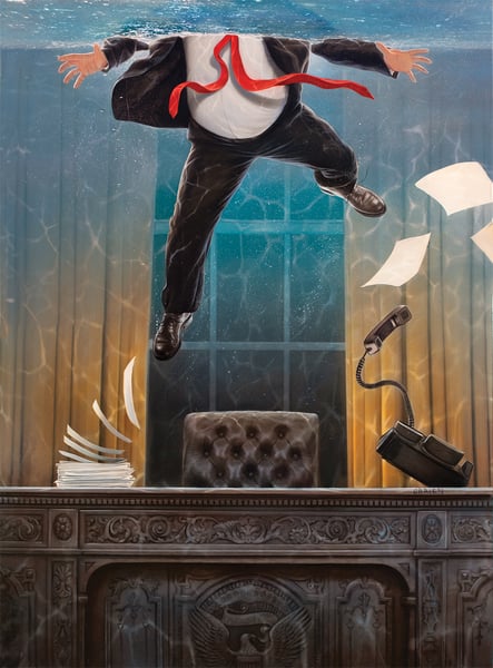 Image of 'In Deep' Time Magazine cover art 11" X 14" Archival Print