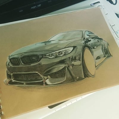 Image of Ta caisse en dessin réaliste 