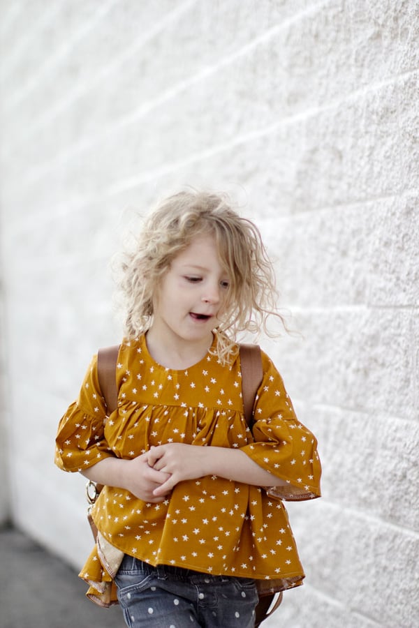 Image of the EMMA top/tunic/dress GIRL'S PDF pattern