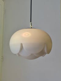 Image 2 of Glass Water Lily Pendant Light, 1970s