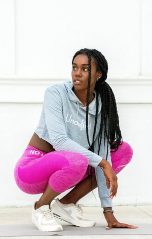 Image of NTV Undefined cropped hoodie grey