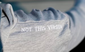 Image of NTV Undefined cropped hoodie grey