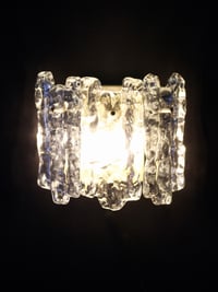 Image 5 of Ice Glass Sconces, Austria 1960s
