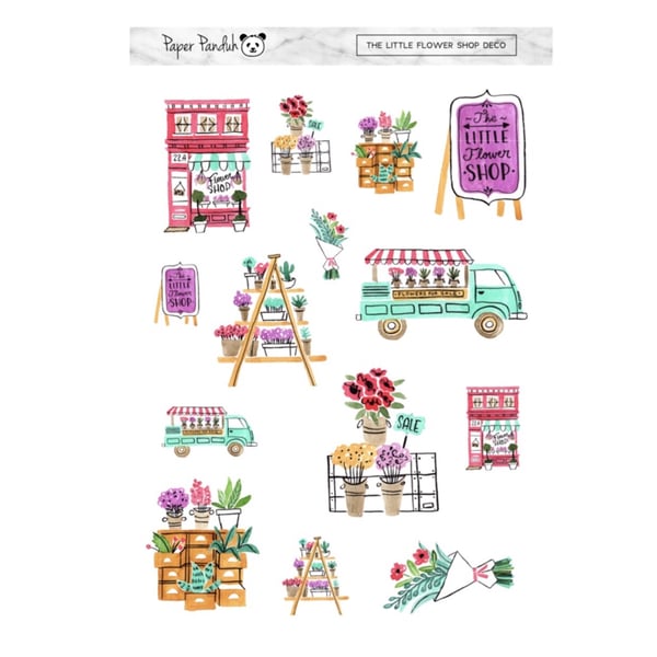 Image of The Little Flower Shop Deco Sheet