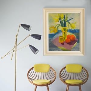 Image of Mid-century, Swedish, 'Still life with Tulips,' Anna-Stina Lorentze Nilstoft (1928-2017)