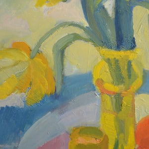 Image of Mid-century, Swedish, 'Still life with Tulips,' Anna-Stina Lorentze Nilstoft (1928-2017)