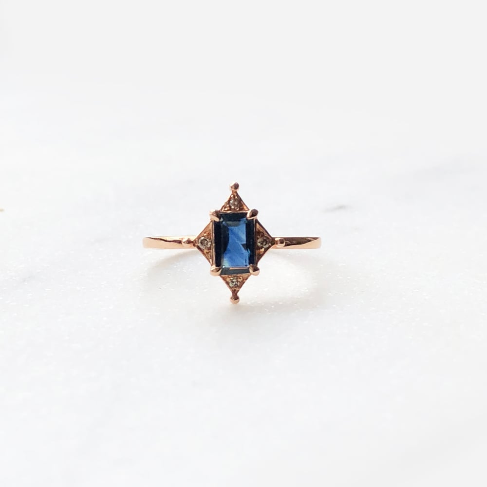 Image of Art Deco Sapphire Ring