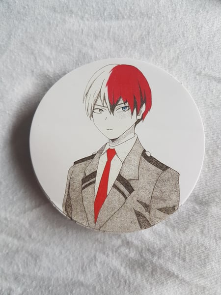 Image of Dotwork Shoto Todoroki sticker