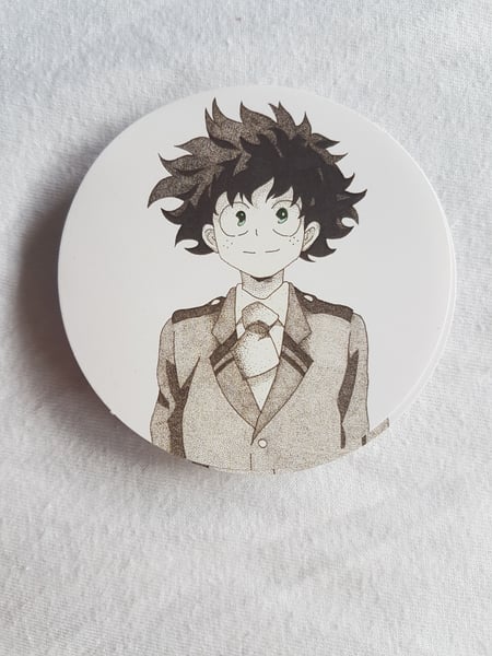 Image of Dotwork Izuku Midoriya sticker