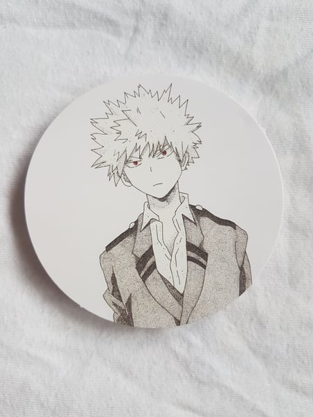 Image of Dotwork Katsuki Bakugou sticker