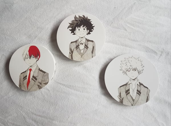 Image of Set of 3 My Hero Academia stickers