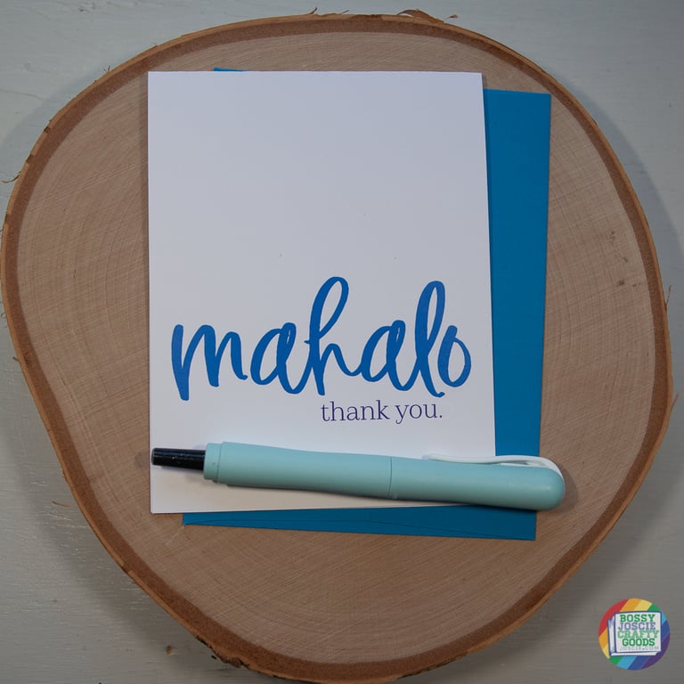mahalo.thank you card