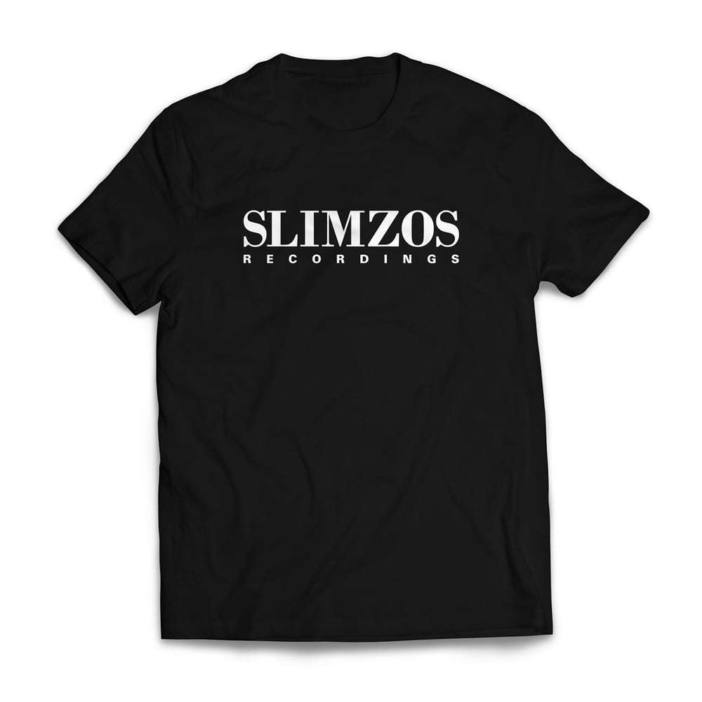 Image of Preorder....SLIMZOS T SHIRT....Classic Logo (Black White Text)
