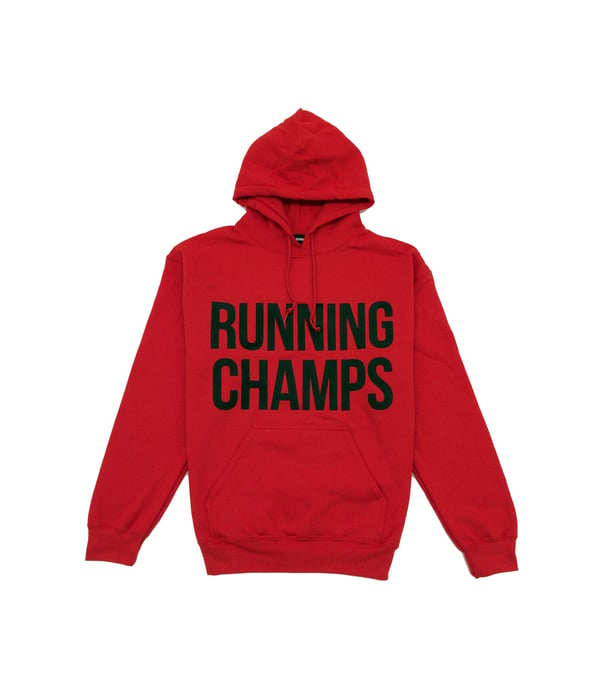 Image of ///A1 Runner x Running Champs Red Hoodie