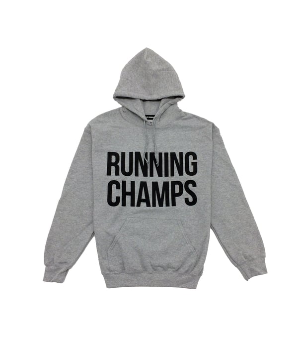 Image of ///A1 Runner x Running Champs Grey Hoodie