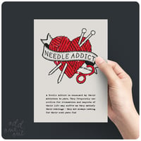 Image 1 of Needle Addict - A5 print