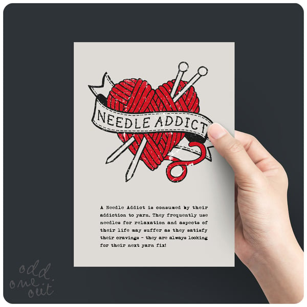 Image of Needle Addict - A5 print